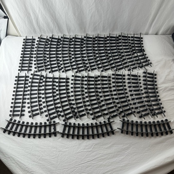 Bachmann Other - Bachmann Train Track G Gauge Straight & Curved Black Lot Of 23 Used Vintage